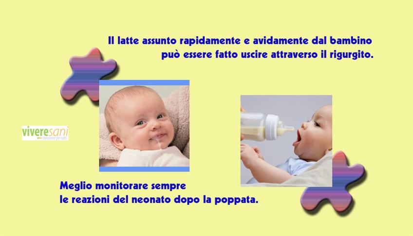 Un evento frequente nei neonati è il rigurgito Un evento frequente nei neonati è il rigurgito